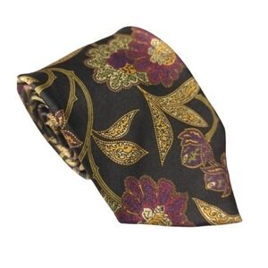 Gant Men's Tie Multicolor Floral 100% Silk Classic Made In USA Office‎ Work
